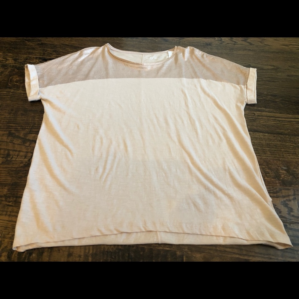 NWT Ann Taylor Loft High Low Shirt Sz. L
